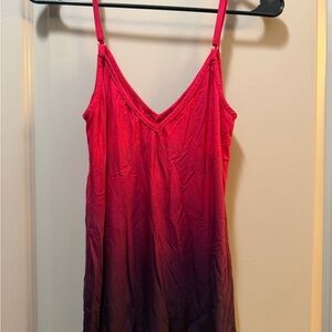 Red and Purple Ombre tank
